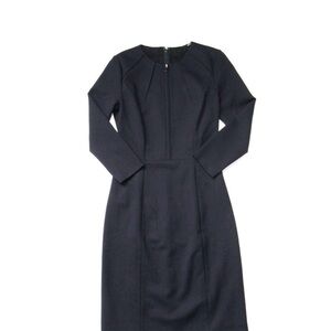 Elie Tahari Navy Long Sleeve Dress